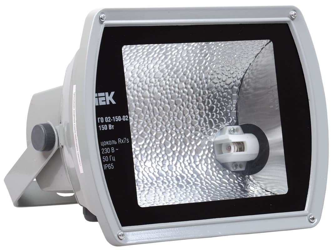 IEK Прожектор ГО02-150-02 150Вт Rx7s серый асимметричный IP65 LPHO02-150-02-K03 — миниатюра 1