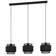 Eglo BAZELY Подвесной потолочный светильник (люстра) BAZELY, 3Х40W, E27, L990, B230, H1100, сталь/текстиль 43669