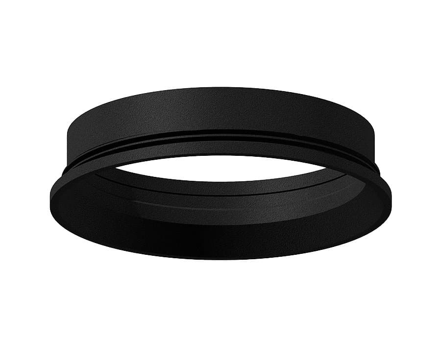 Ambrella Насадка передняя для корпуса светильника с диаметром отверстия D60mm N6102 SBK черный песок D60*H18mm Out2mm MR16 — миниатюра 1