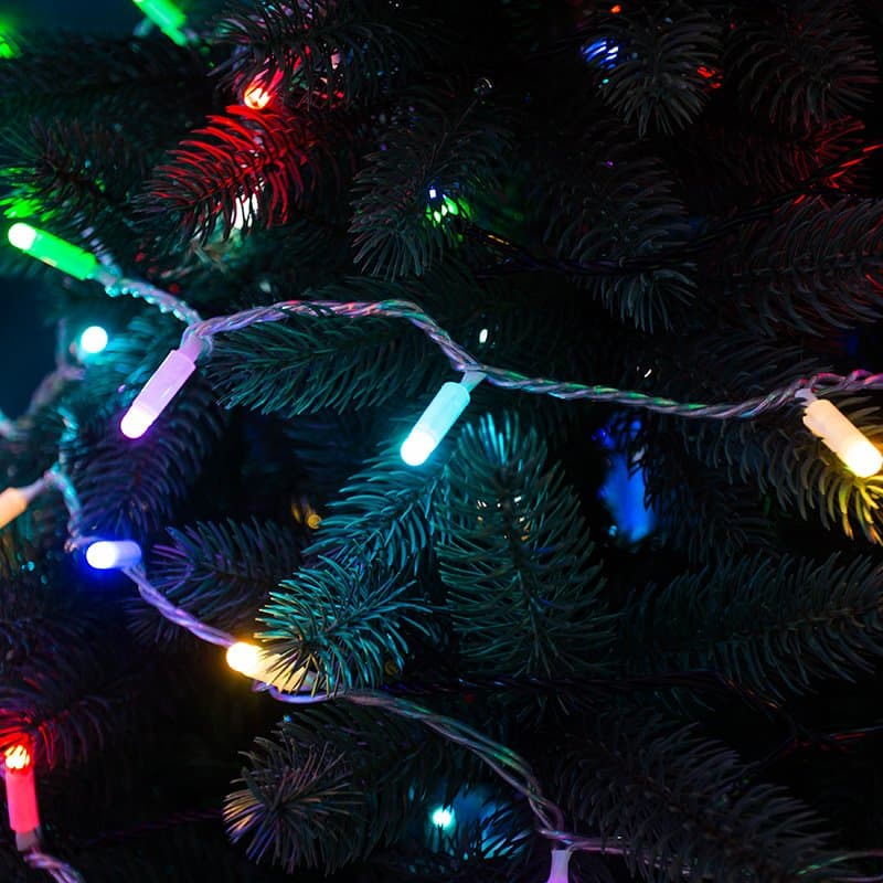 NEON-NIGHT Гирлянда Нить 10м, 100 LED, цвет: RGB. свечение с динамикой (при использовании контроллера), 230 В 245-409