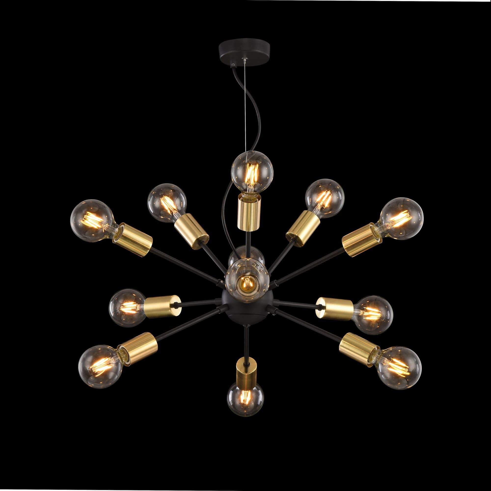 Maytoni Loft Jackson Черный Подвес 12xE27 7W T546PL-12B — миниатюра 2