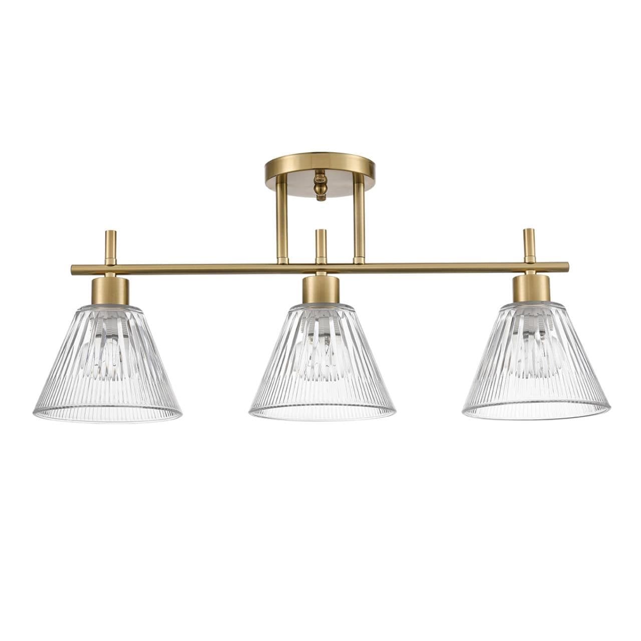 Lumion 8188/3C COMFI LN25 латунь/прозрачный, металл/стекло Потолочный светильник E14 3*40W 220V VIVIAN