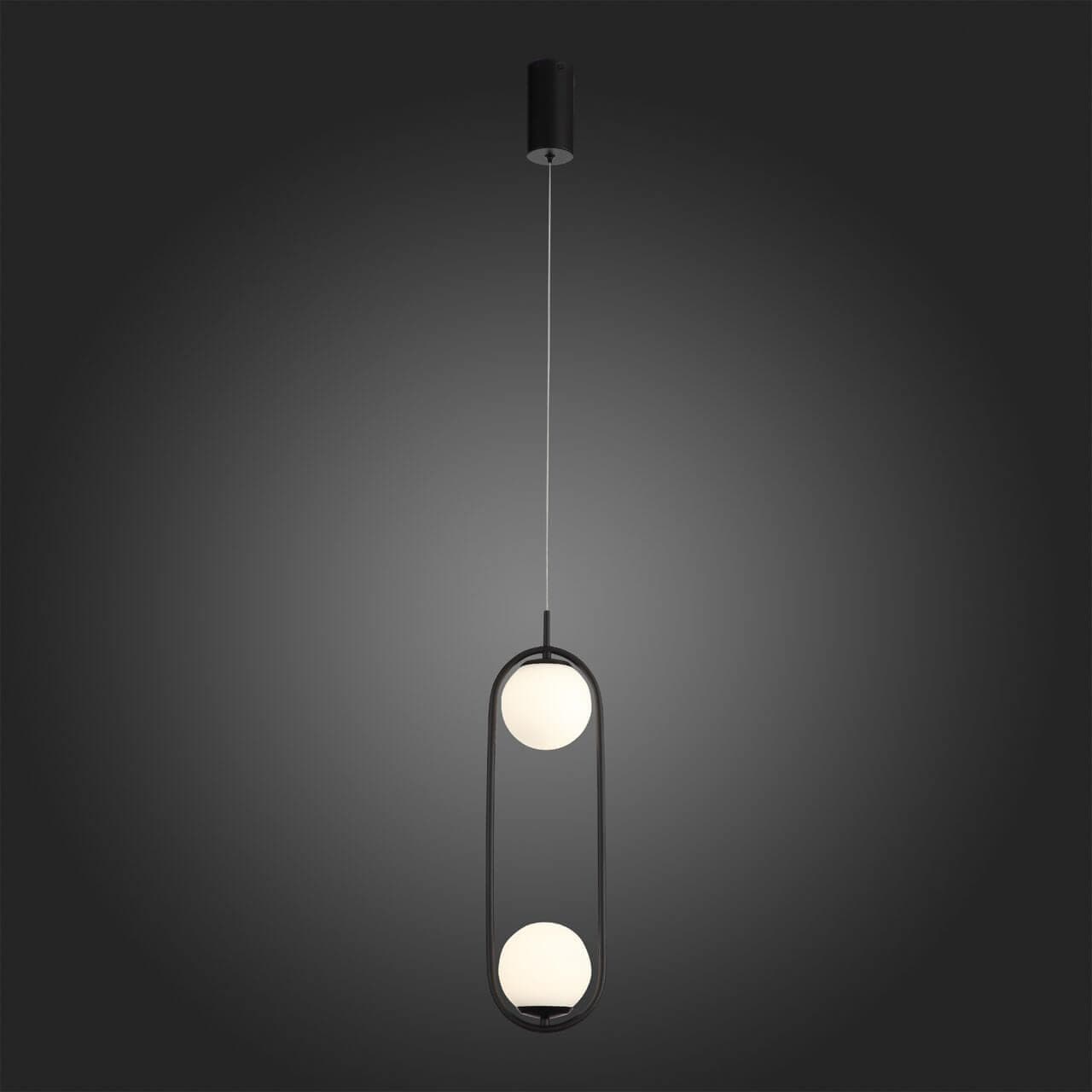 ST Luce SL395.403.02 Подвес Черный/Белый LED 2*8W — миниатюра 2