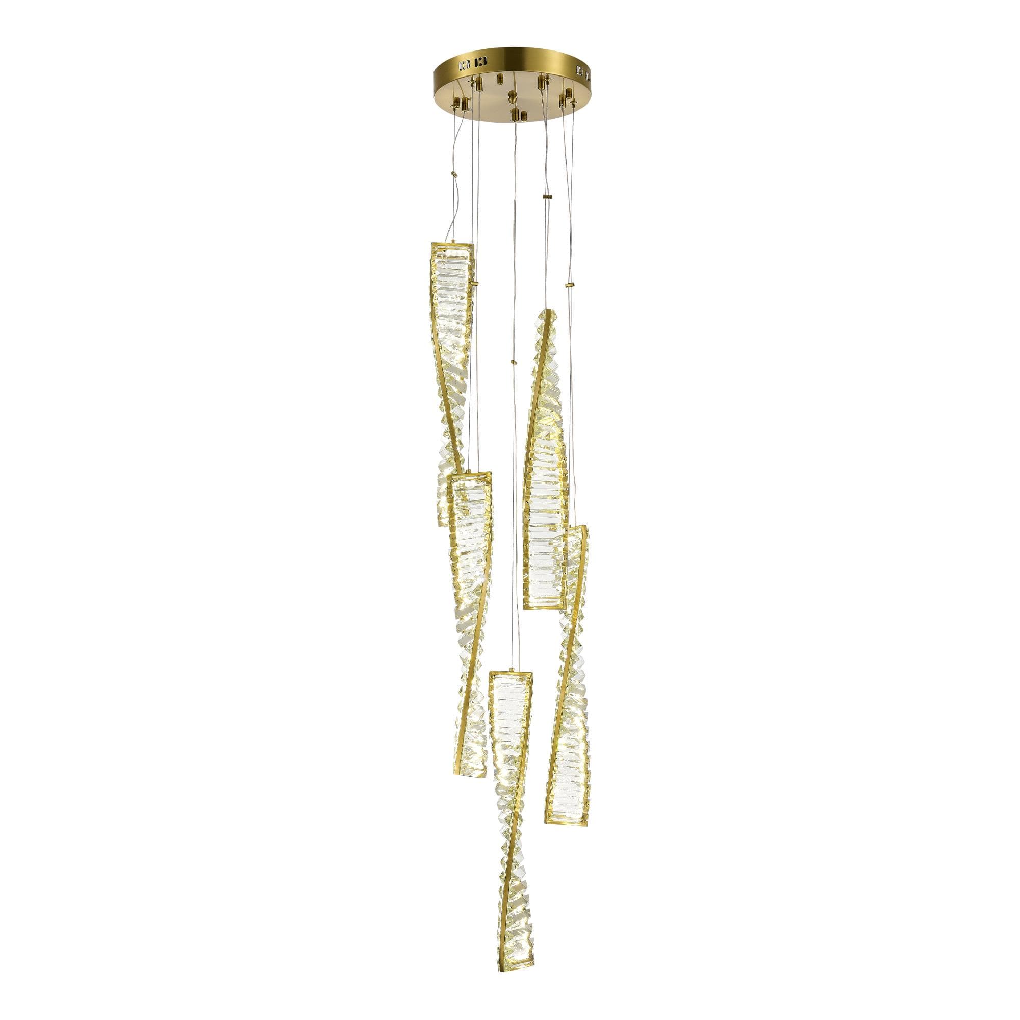 ST LUCE SL6205.303.05 Светильник подвесной Латунь/Прозрачный LED 1*55W 3000K