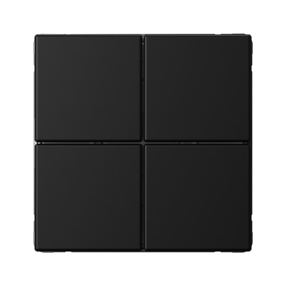 Systeme Electric ArtGallery Карбон Выключатель 4-клавишный сценарный, сх. 1 — миниатюра 1