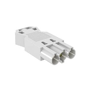 OBO Bettermann Разъем 3-полюсный Modul45connect вилка 16А 250B белый 6108055 — миниатюра 2