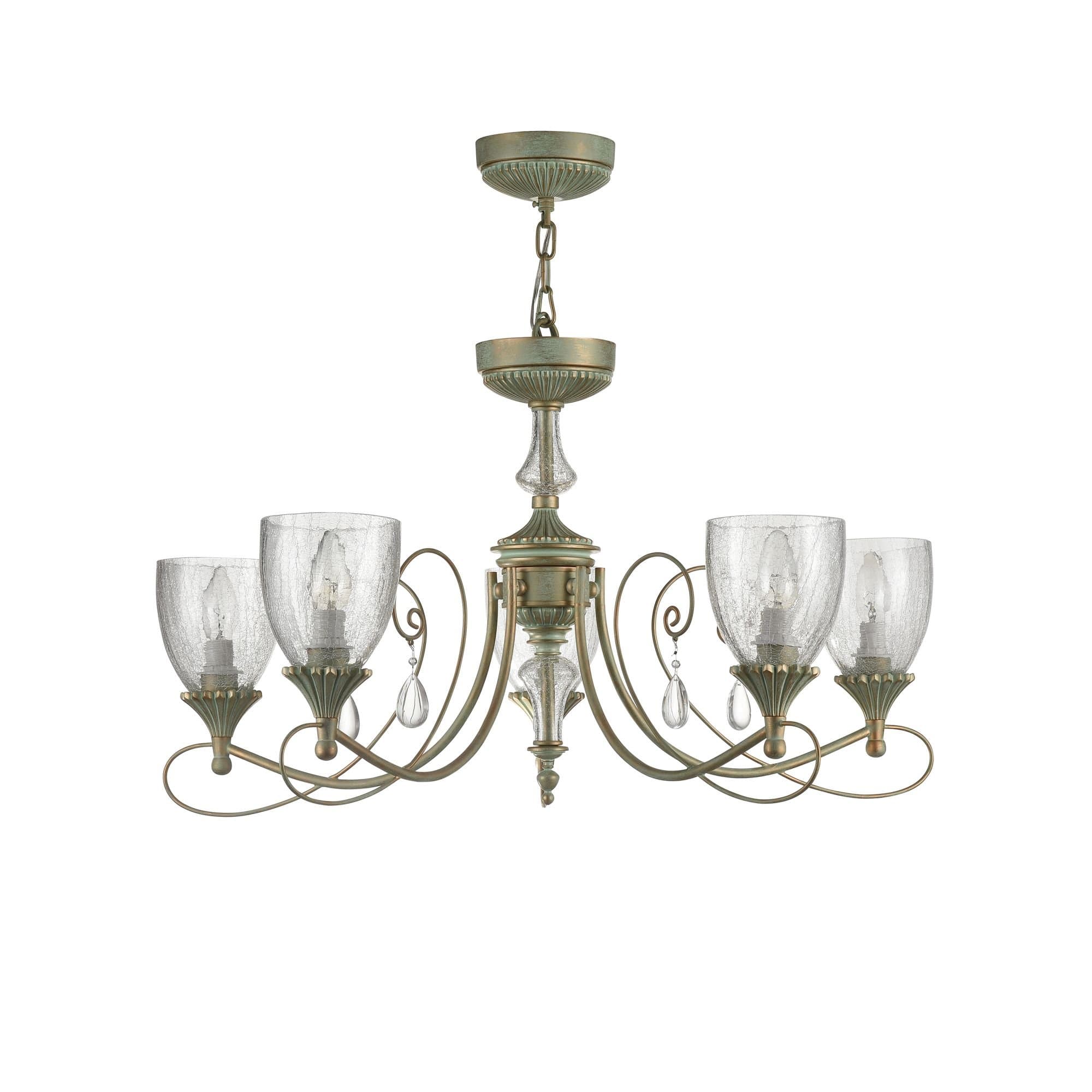 Maytoni Royal Classic Sabina Мятное Золото Люстра 5xE14 60W RC145-PL-05-MG — миниатюра 3