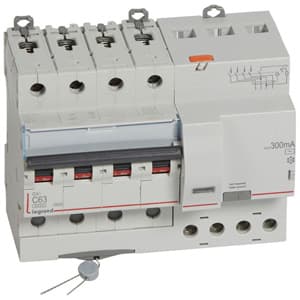 Legrand DX3 Автоматический выключатель дифференциального тока 4P 63А (С) 300MA-AC 7м 411211 — миниатюра 2