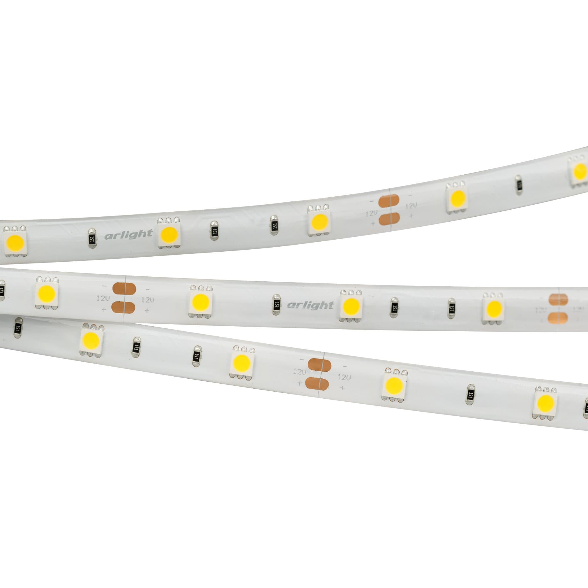 Arlight Светодиодная лента RTW 2-5000SE 12V Cool (5060, 150 LED, LUX) (7.2 Вт/м, IP65) 016834 — миниатюра 1