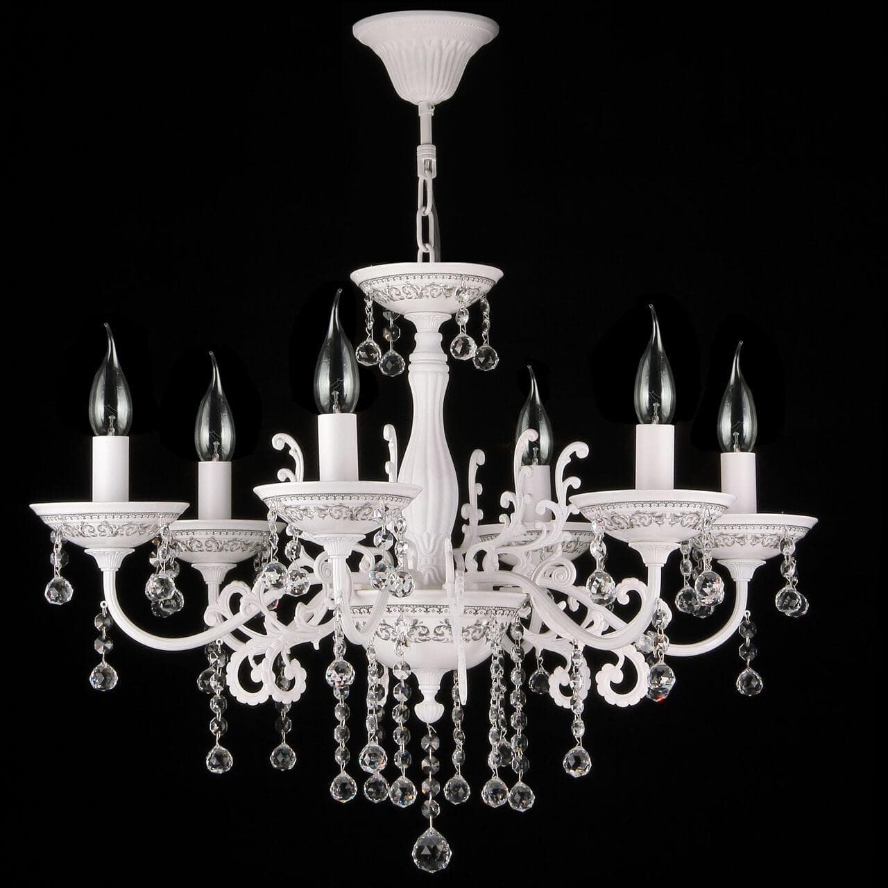 Maytoni Elegant Bellona Белый Люстра 6xE14 60W ARM386-06-W — миниатюра 7