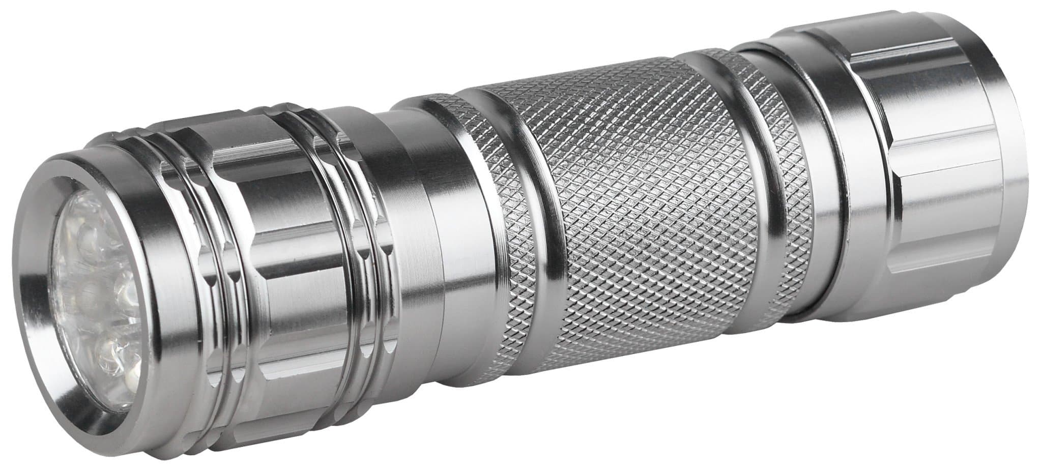 ЭРА SD9 Фонарь 9xLED, алюминий, 3хААА