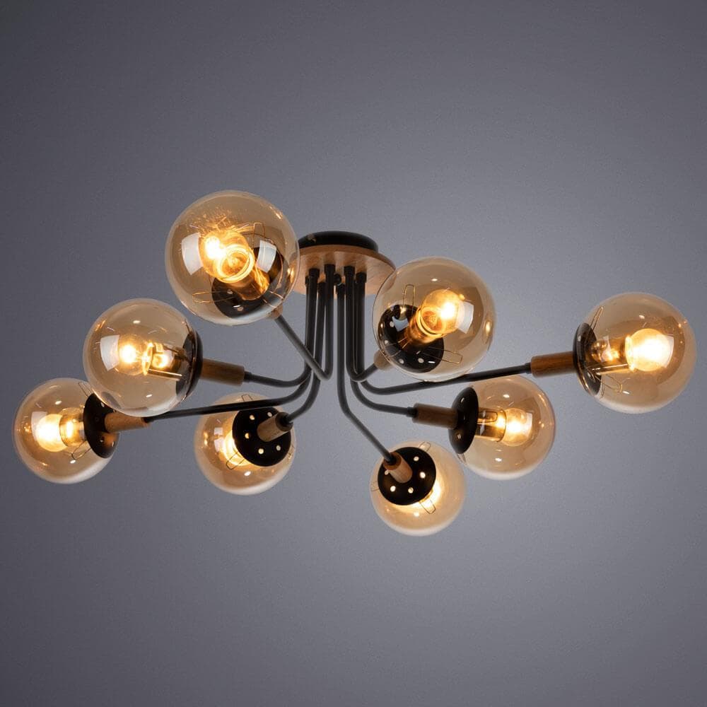 Arte Lamp A2716PL-8BK Люстра потолочная — миниатюра 4