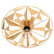Eglo CASTANUELO Настенно-потолочный светильник CASTANUELO, 1Х40W, E27, H100, Ø425, сталь, золотой 43599