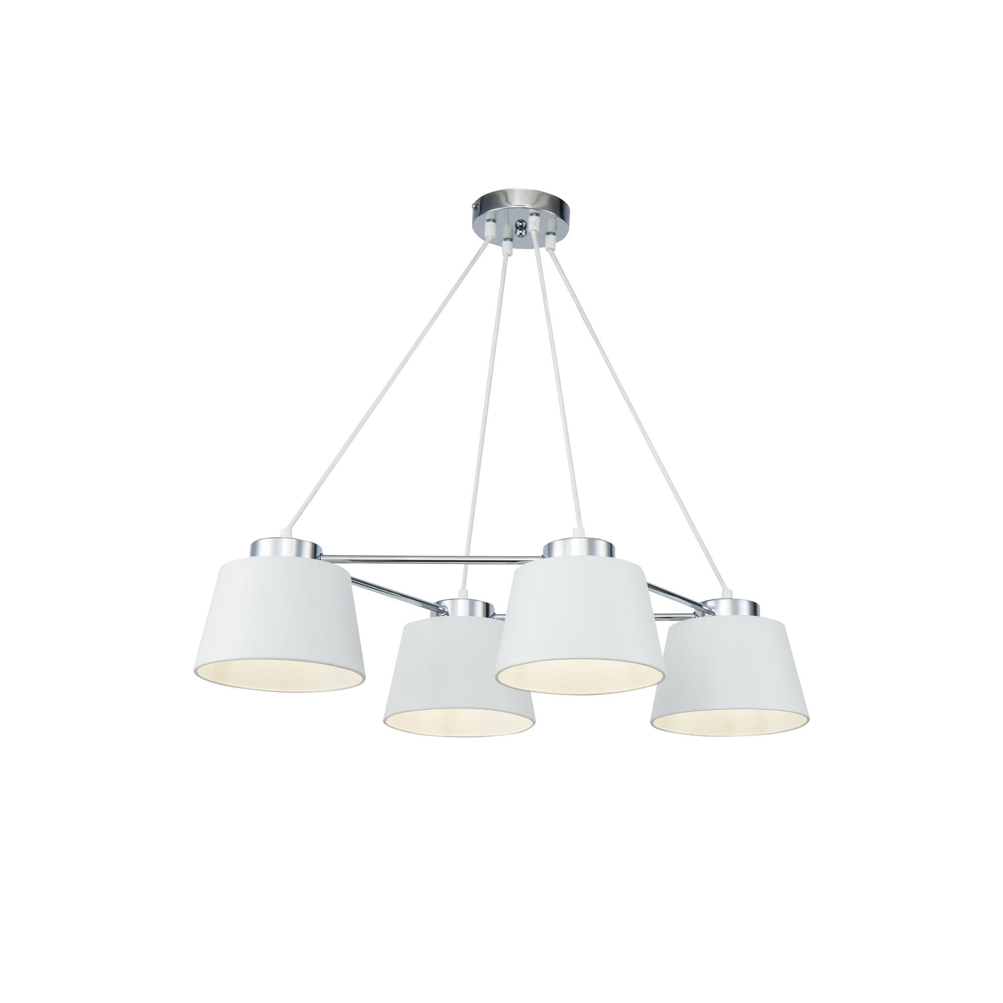 Freya Modern Barbara Хром Подвесной светильник E27 60W FR5004PL-04CH — миниатюра 2