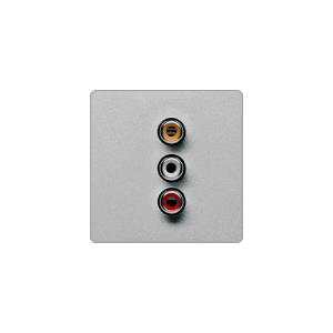 Legrand Valena LIFE Алюм Накладка розетки RCA 754722 — миниатюра 3