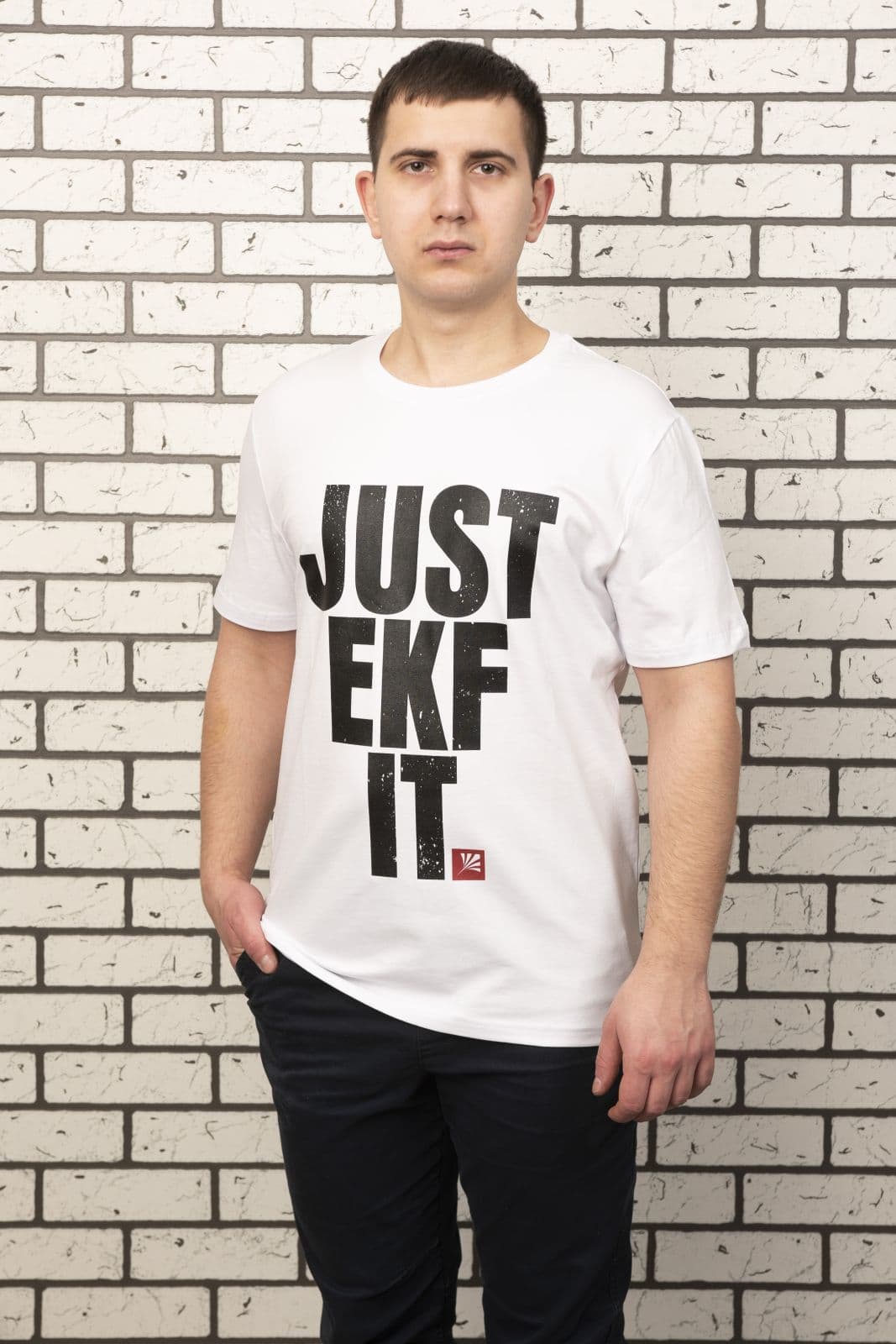 Футболка белая Just EKF it L — миниатюра 2