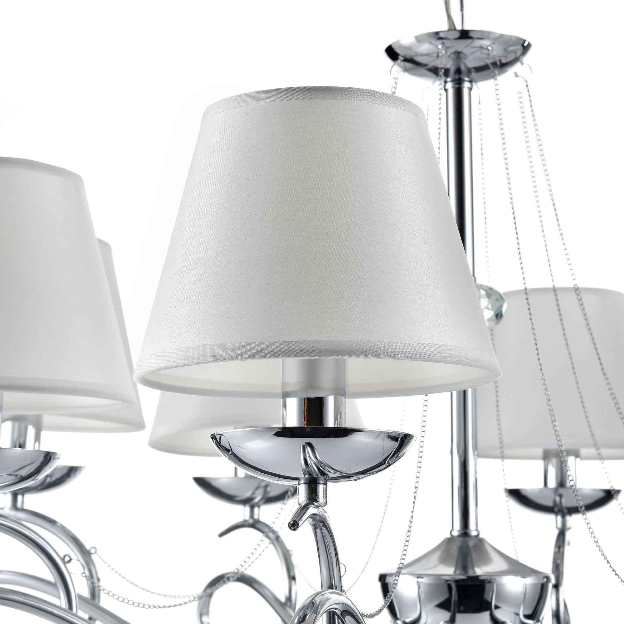 Freya Classic Haley Хром Люстра E14 40W FR2909-PL-08-CH — миниатюра 4