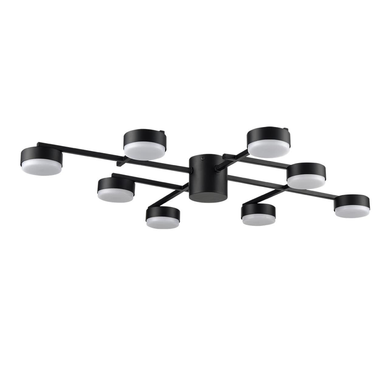 Lumion 8186/8C COMFI LN25 черный, металл Люстра потолочная LED GX53 8*7W 220V DABRA