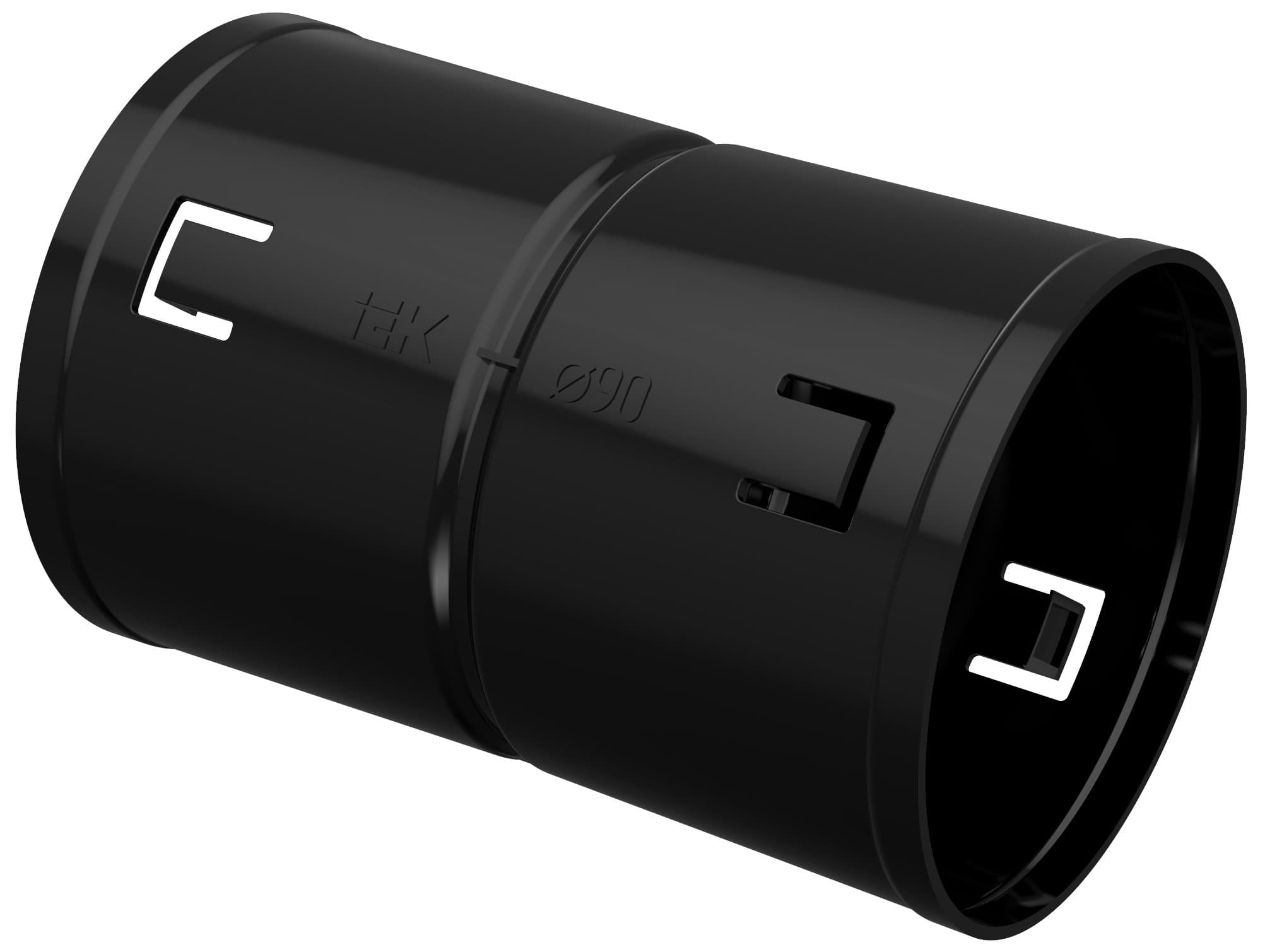 IEK ELASTA Муфта соединительная для двустенной трубы d=90мм — миниатюра 1