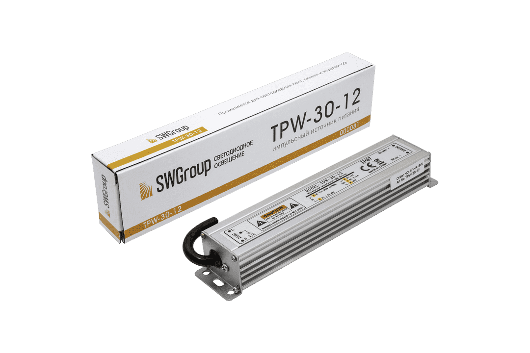 SWG Al блок питания TPW, 30W влагозащитный, 12V TPW-30-12