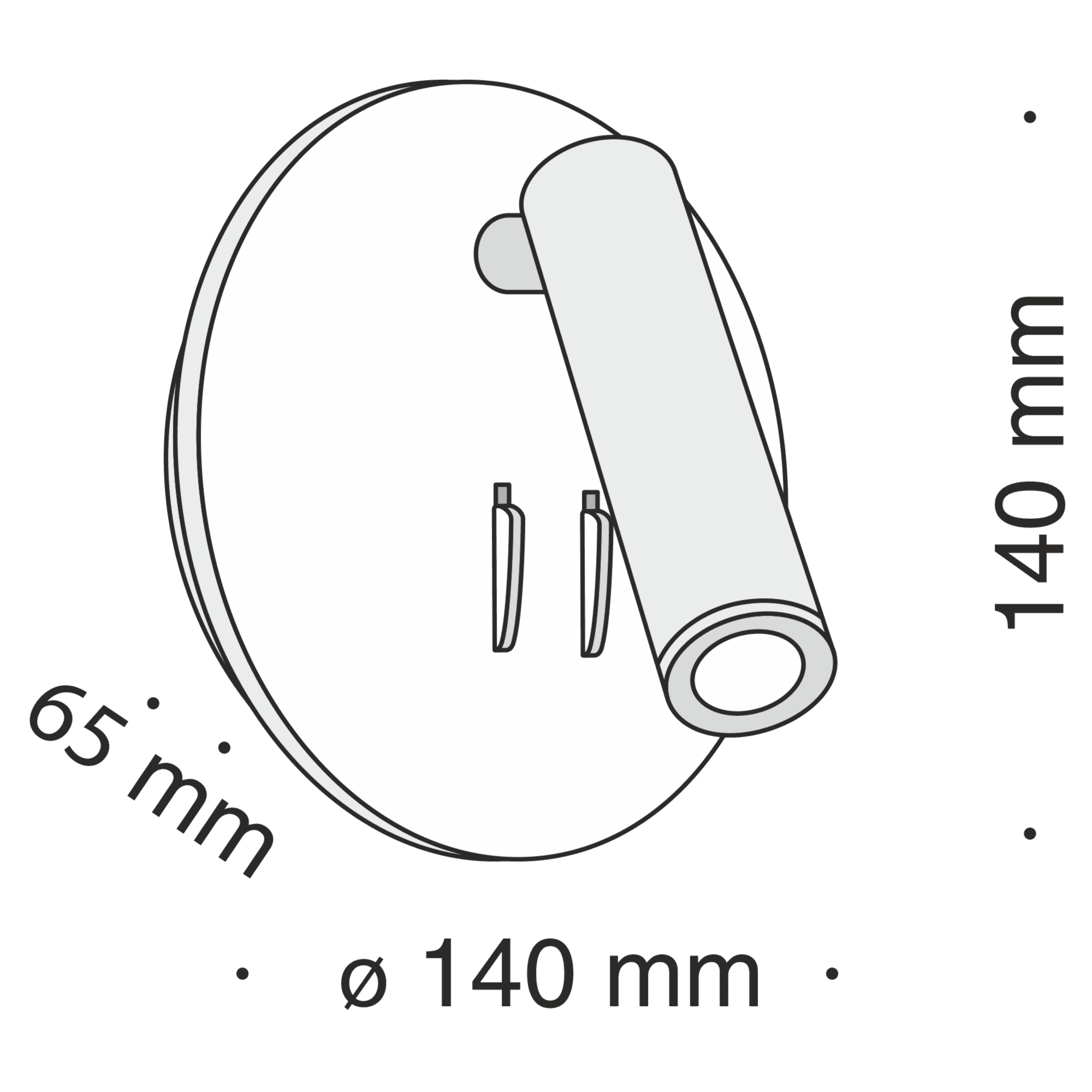 Maytoni Ceiling & Wall ios 176 Белый Бра LED 150-200Lm + LED 80-110LM 6W + 3W C176-WL-01-6W-W — миниатюра 5