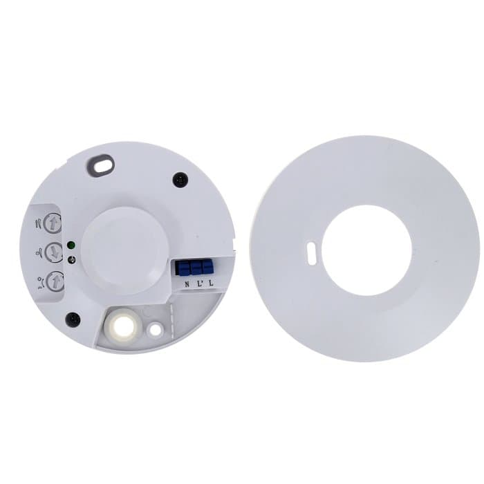 EKF PROxima Микроволновый датчик движения бел. 1200Вт 360гр. до 20м IP20 MW-703 — миниатюра 4