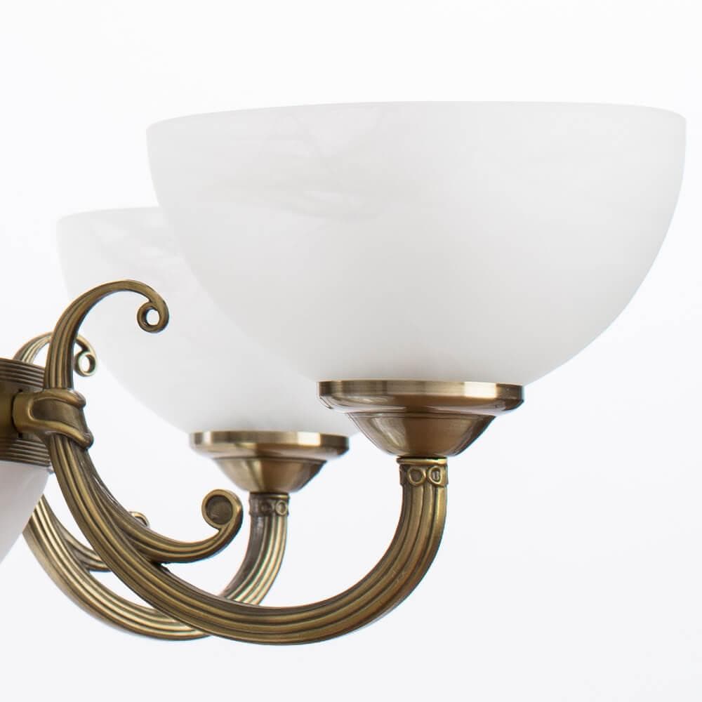 Arte Lamp Windsor Бронза/Белая Люстра 40W/40W E14/E27 A3777LM-6-2AB — миниатюра 3