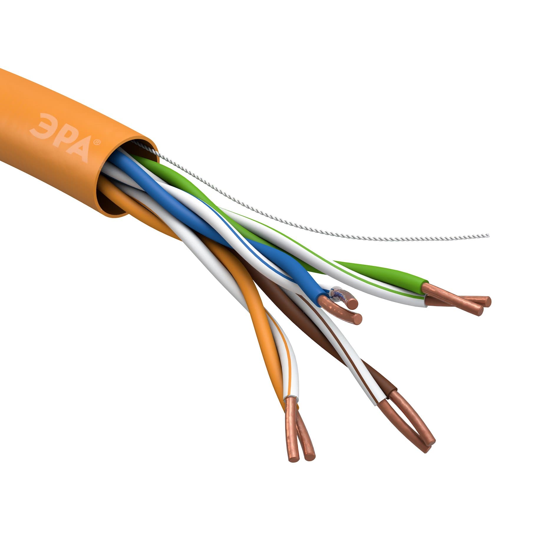 ЭРА U-4-HF Кабель витая пара U/UTP 4x2x24 AWG Cat5e CU нг(А) HF 305м