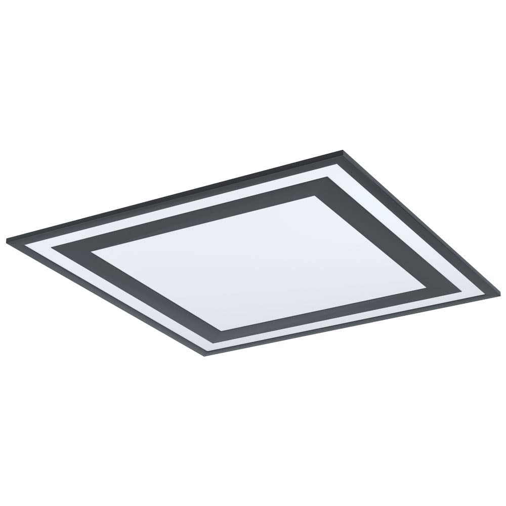 Eglo 99039 Светодиодный потолочный cветильник SAVATARILA, 36W(LED), 595X595, H60, 4600lm, 4000K, алюминий, черный