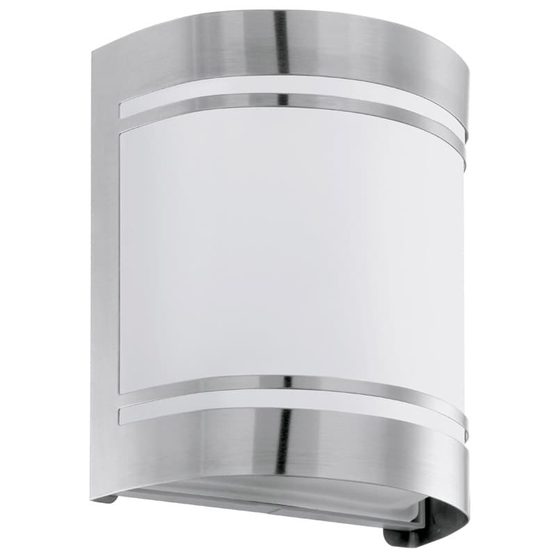 Eglo Светильник уличный настенный CERNO, 1х40W (E27), нерж. сталь/матовое стекло 30191