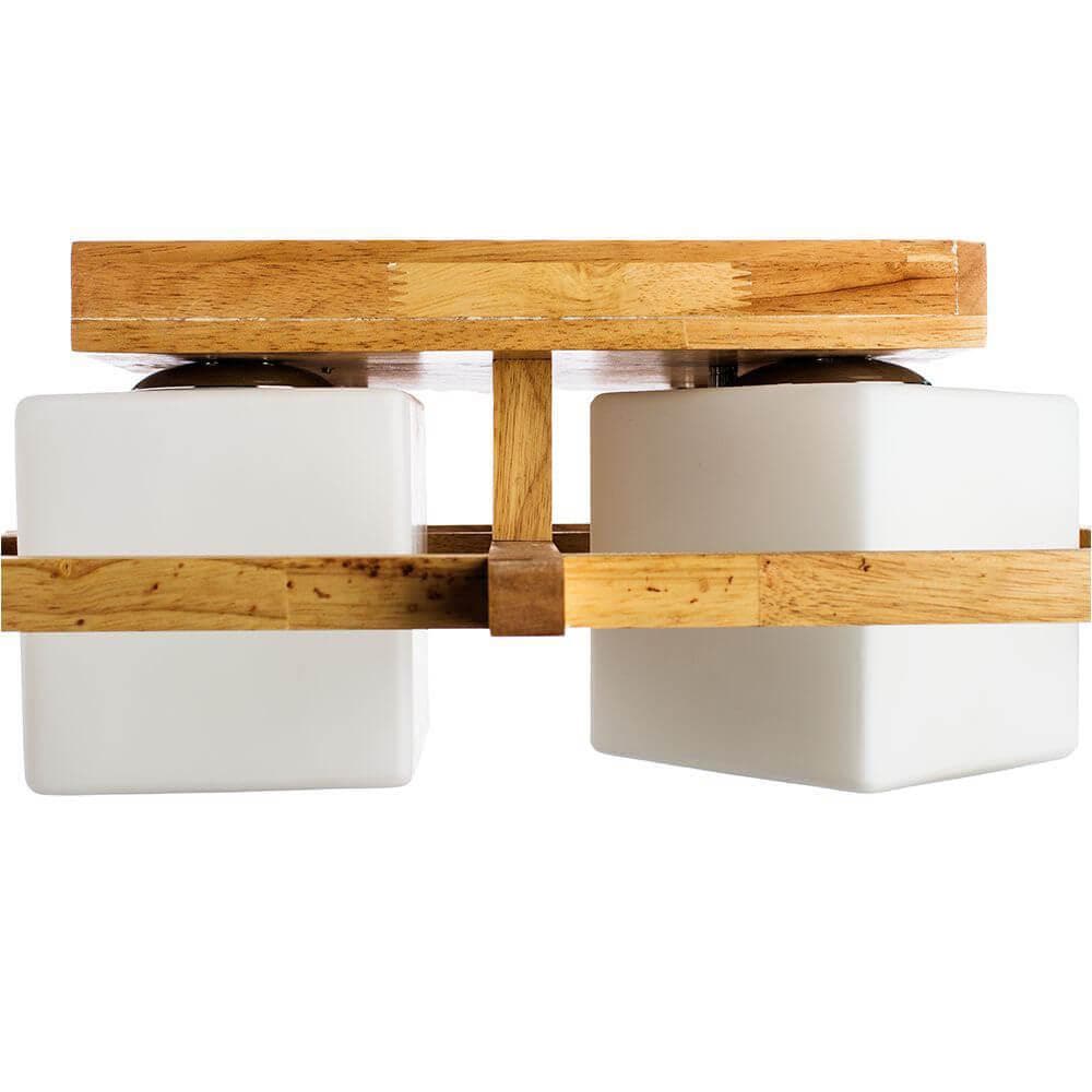 Arte Lamp Woods Бежевый/Белый Светильник потолочный 4x60W 4xE27 A8252PL-4BR — миниатюра 6