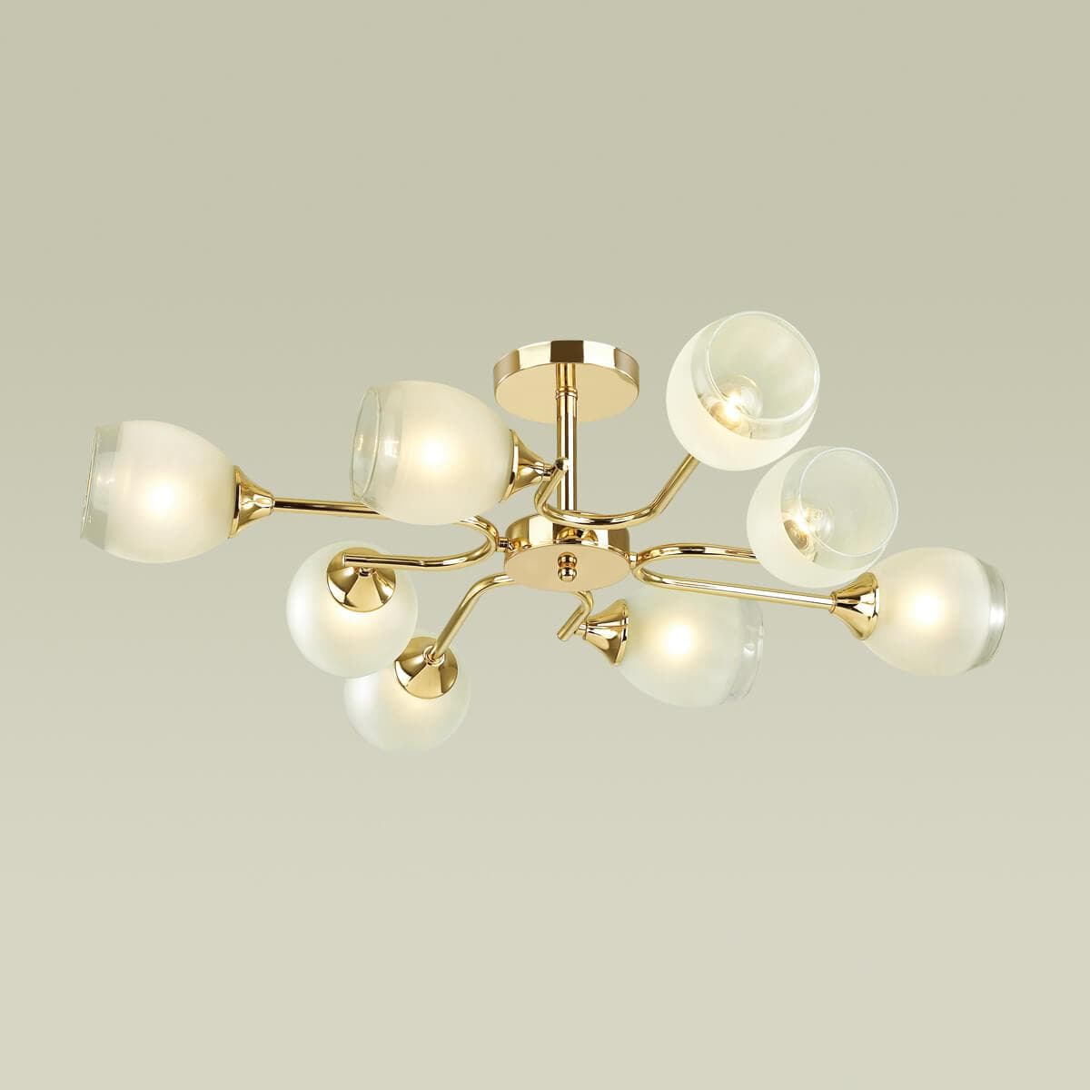 Lumion 4546/8C COMFI LN21 048 золотой, белый Люстра потолочная E27 8*60W 220V JOLENE — миниатюра 3