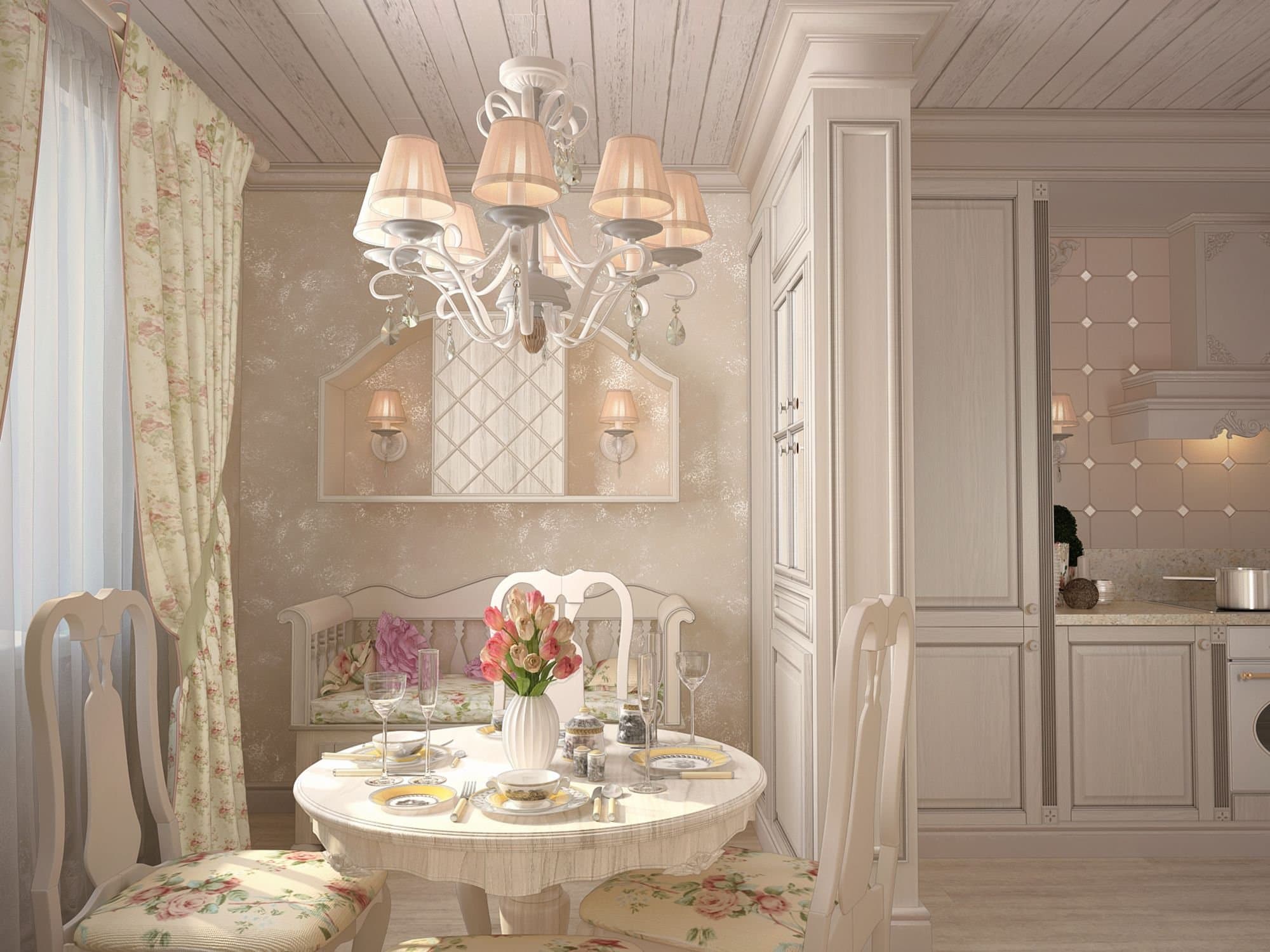 Maytoni Elegant Brionia Бежевый Люстра 8xE14 40W ARM172-08-G — миниатюра 5