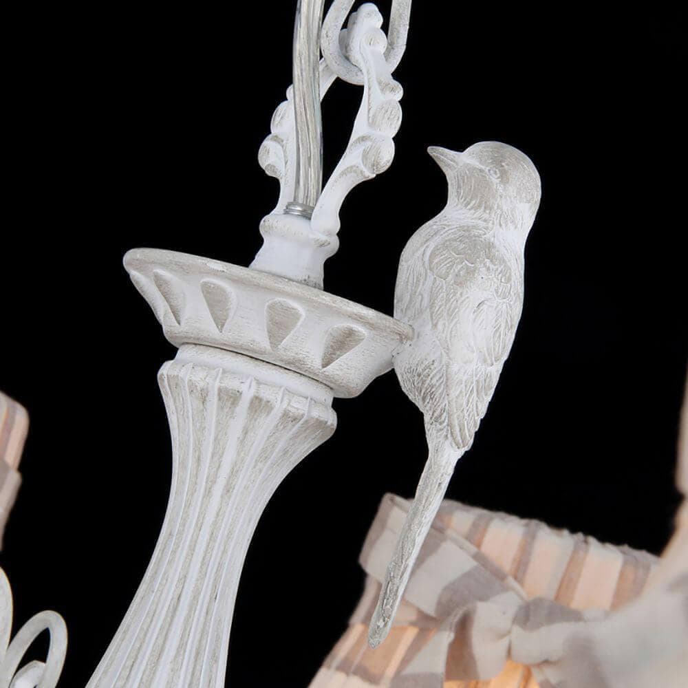 Maytoni Elegant Bird Белый Антик Люстра 8xE14 40W ARM013-08-W — миниатюра 10