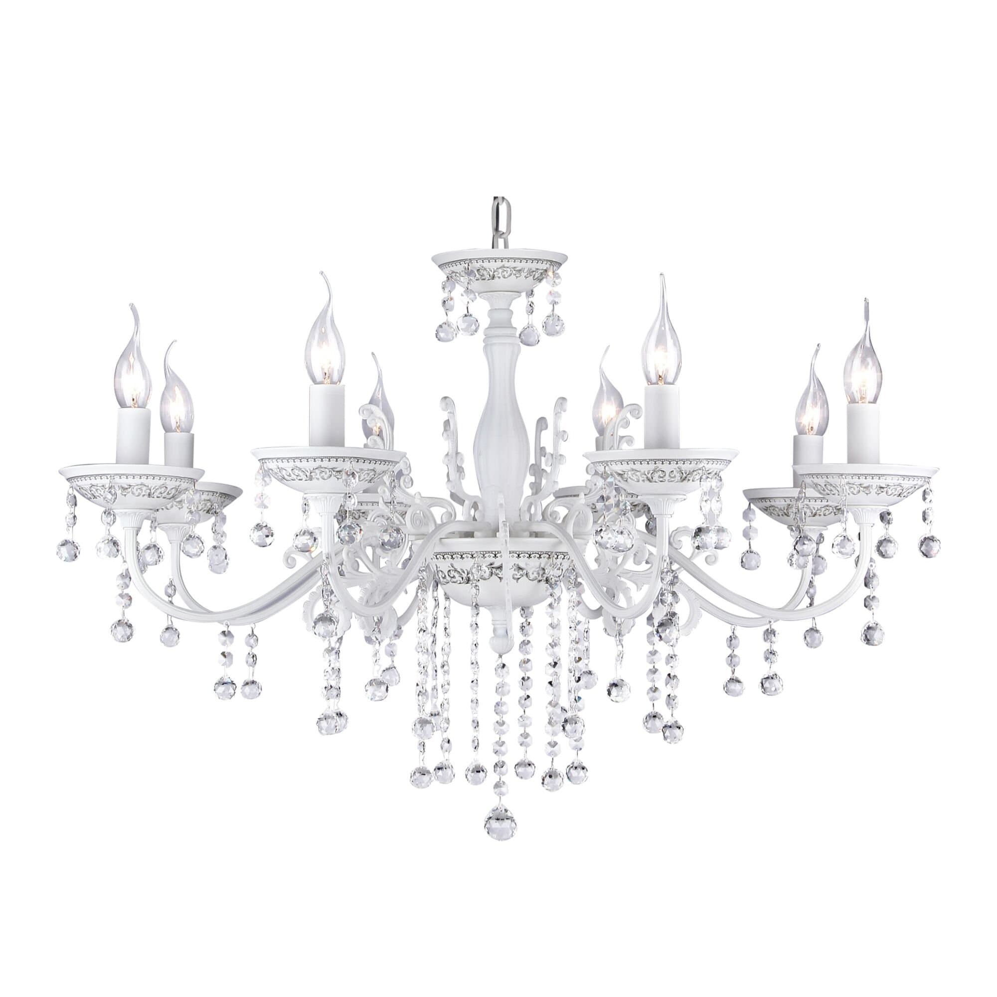 Maytoni Elegant Bellona Белый Люстра 8xE14 60W ARM386-08-W — миниатюра 5