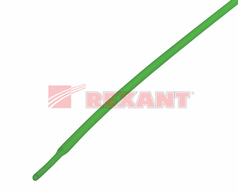 1.0 / 0.5 мм 1м термоусадка зеленая Rexant 20-1003 — миниатюра 2