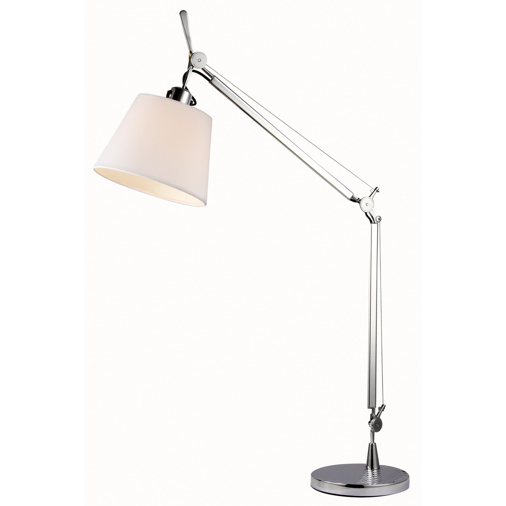 ST LUCE SL464.104.01 Настольная лампа  Хром/Белый E27 1*60W (из 2-х коробок)