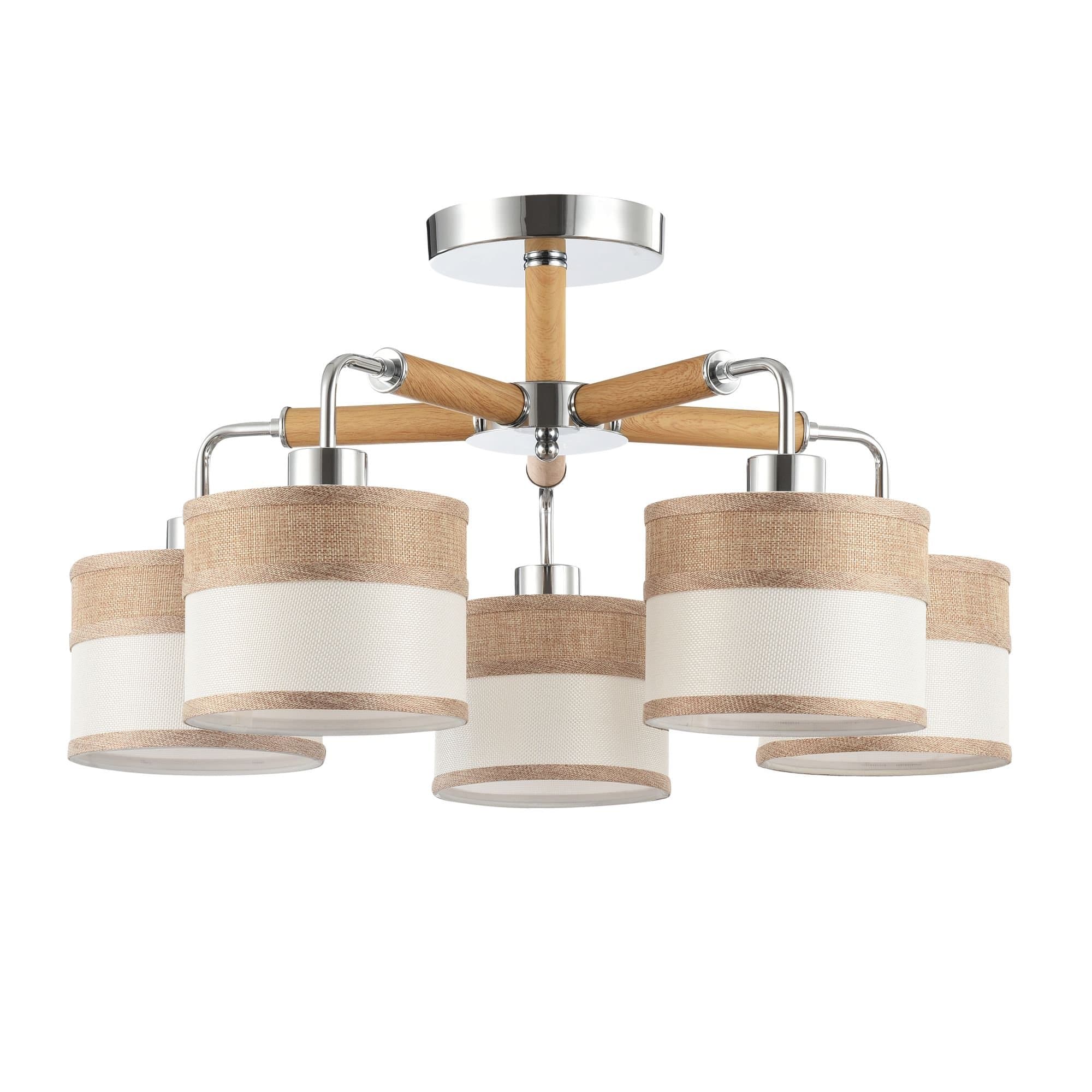 Freya Modern Helen Хром Потолочный светильник E27 40W FR5329-PL-05-CH — миниатюра 2