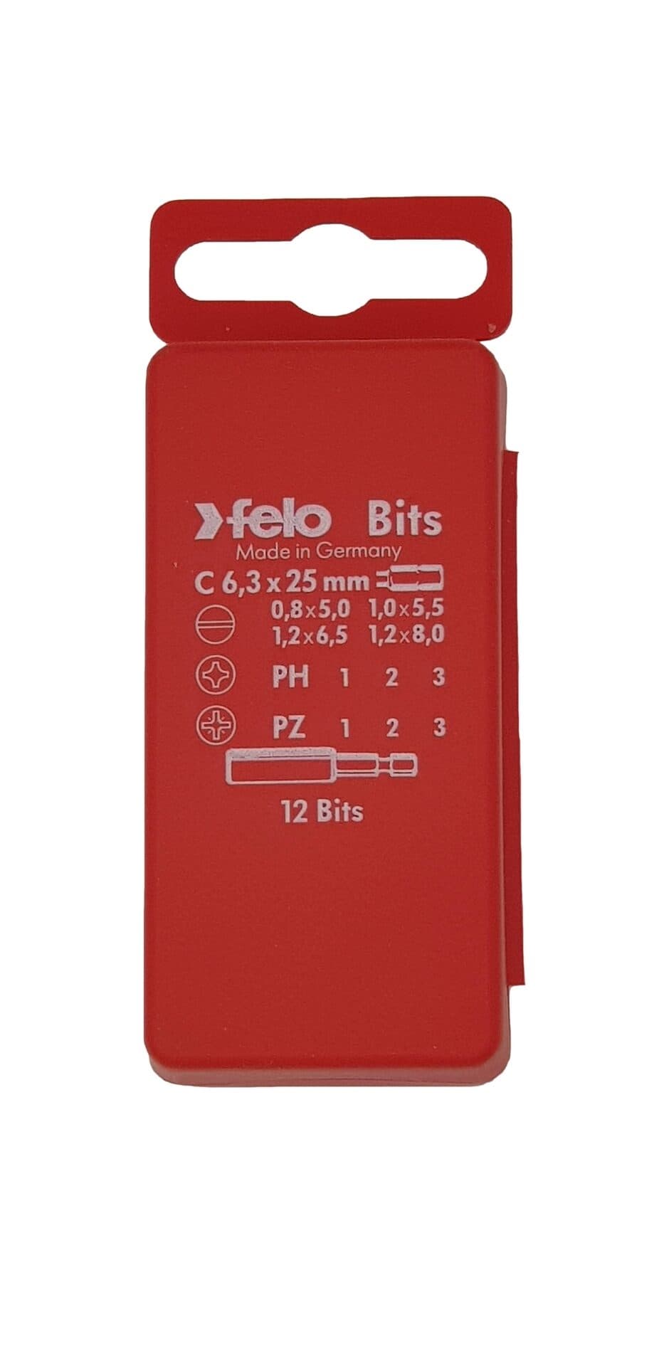 Felo Набор бит SL/PH/PZ Industrial с держателем бит в кейсе, 13 шт 02091016 — миниатюра 3