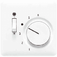 JUNG CD 500/CD plus Черная Накладка термостата комнатного с выкл. (мех TR231U, TR241U) CDTR231PLSW