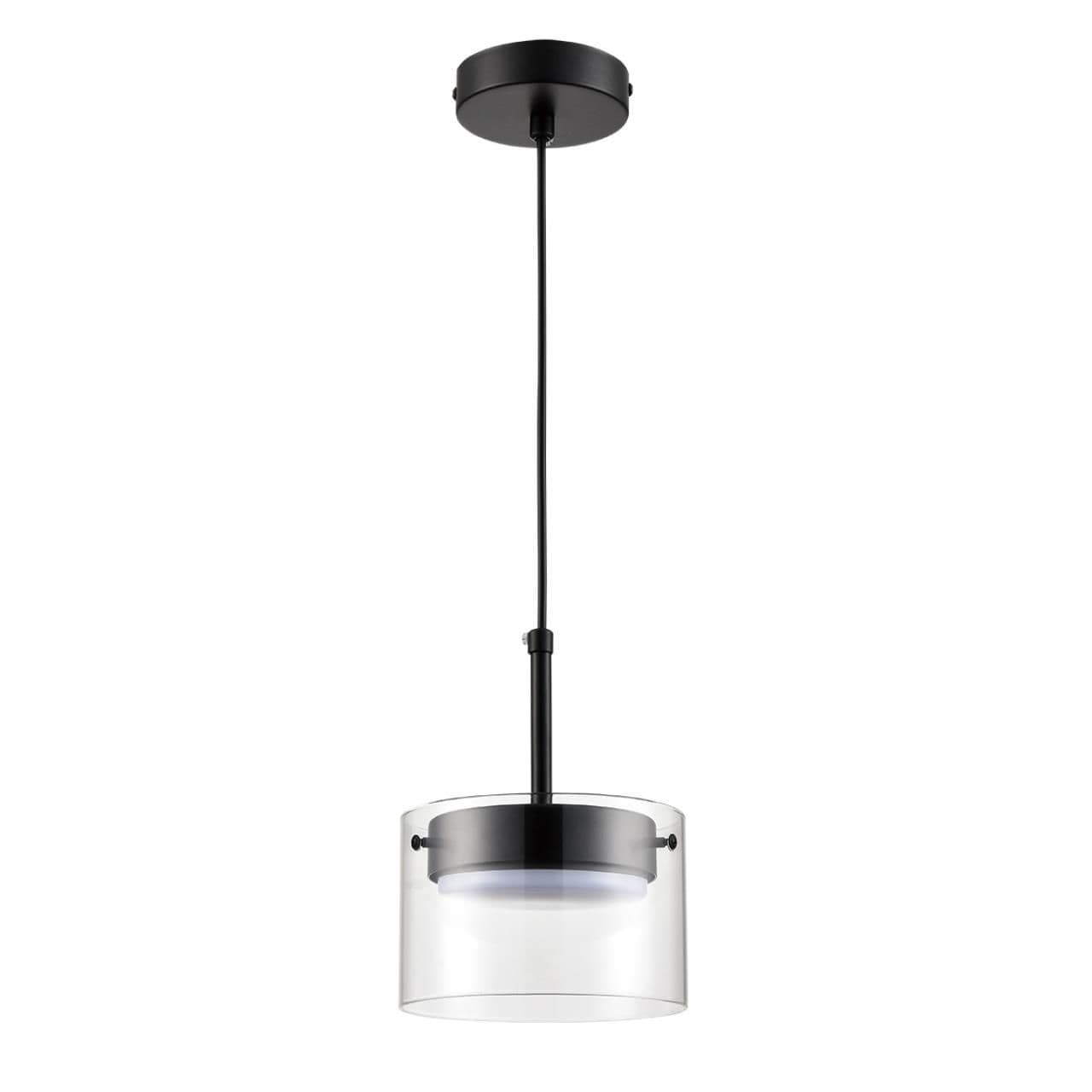 Lumion 8232/1 COMFI черный/прозрачный, металл/стекло Подвес LED GX70 1*10W 220V NATALINA