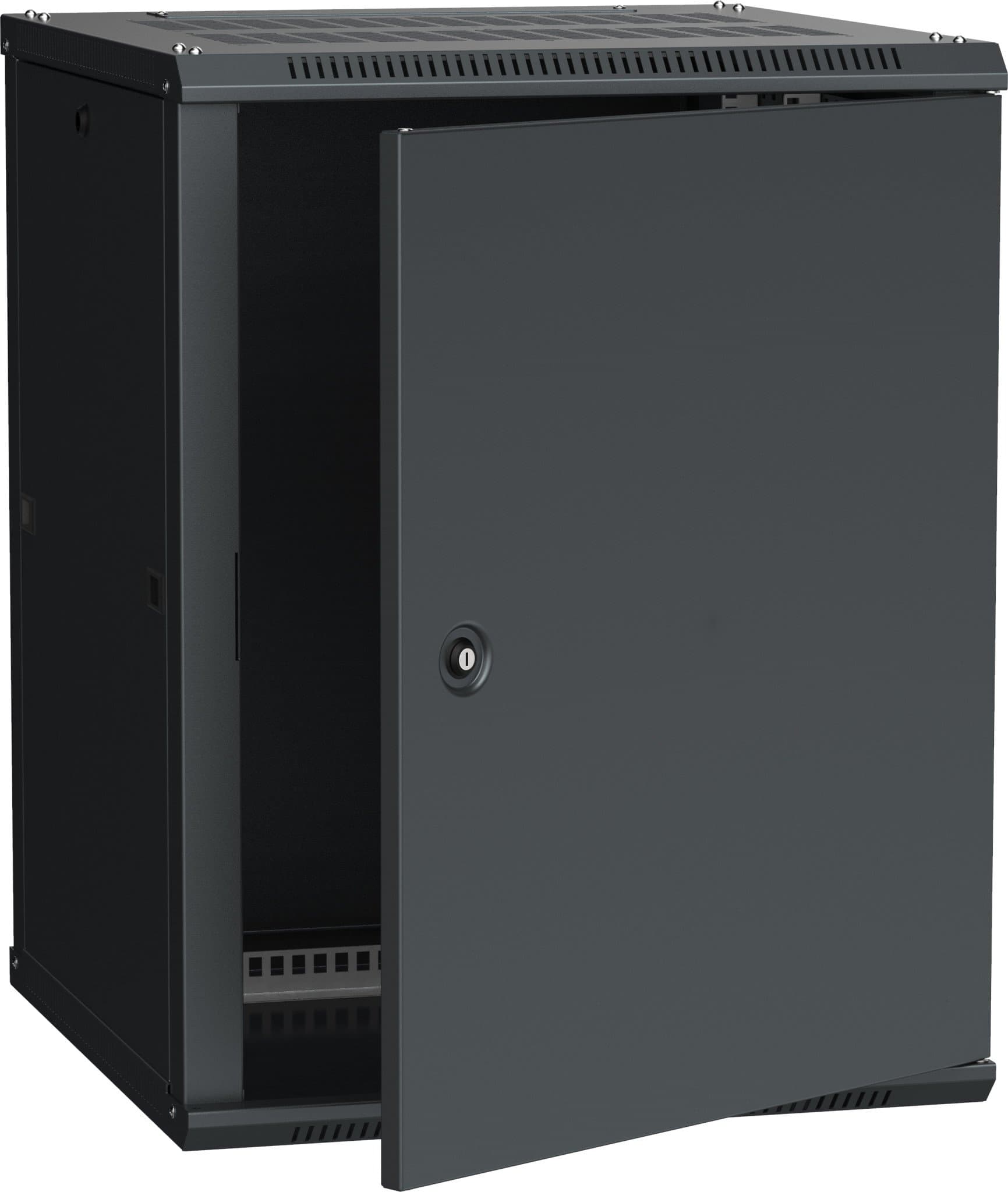 IEK LINEA W ITK Шкаф LINEA W 12U 600x600 мм дверь металл, RAL9005 LWR5-12U66-MF