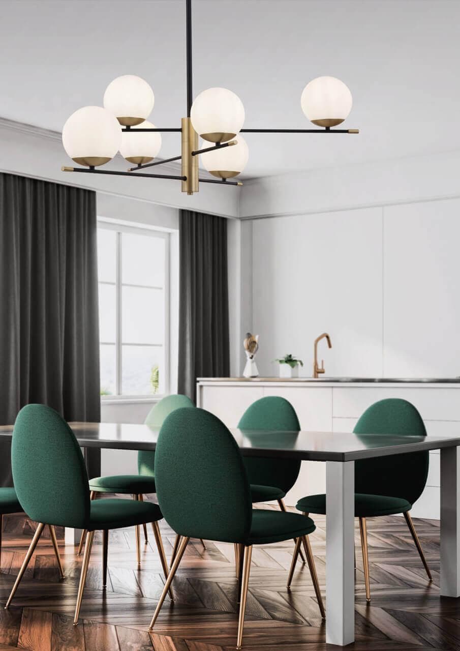 Maytoni Светильник подвесной Modern Nostalgia Матовое Золото MOD048PL-06G — миниатюра 8