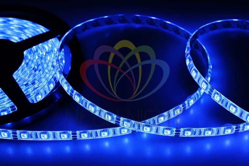 LAMPER LED лента силикон, 10 мм, IP65, SMD 5050, 60 LED/m, 12 V, цвет свечения синий 141-493 — миниатюра 1