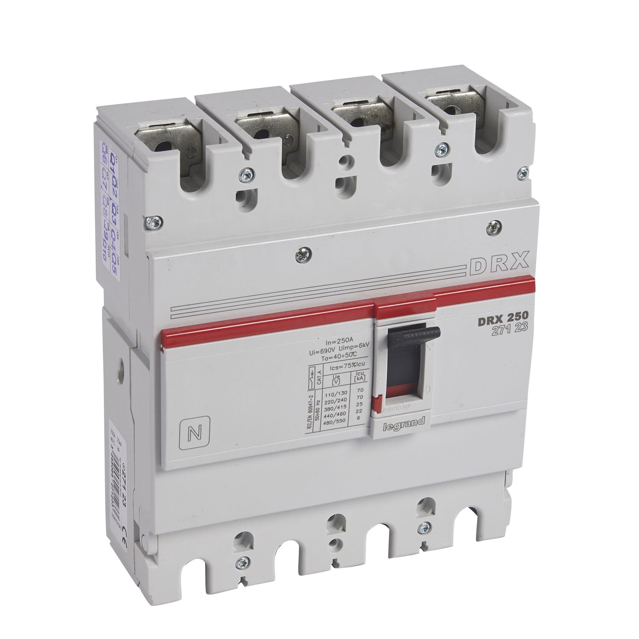 Legrand DRX250 термомагнитный 250A 4П 25KA 027123 — миниатюра 2