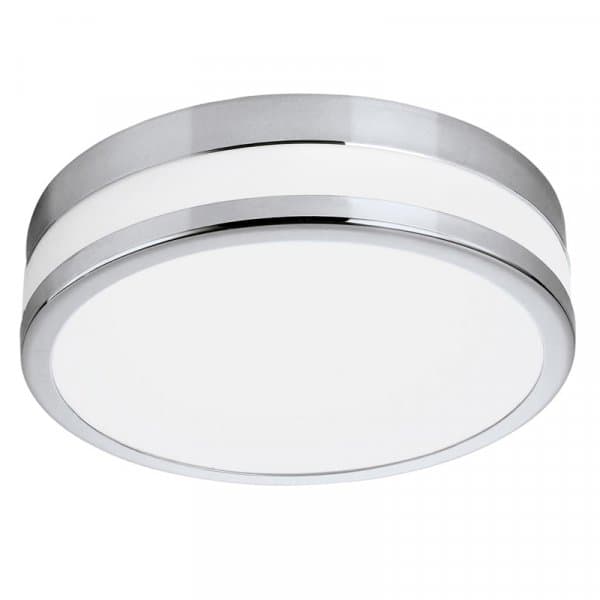 Eglo Светильник LED настенно-потолочный LED PALERMO, 11W (LED), Ø225, IP44, сталь, хром/сатиновое стекло, белое покрытие 94998 — миниатюра 1