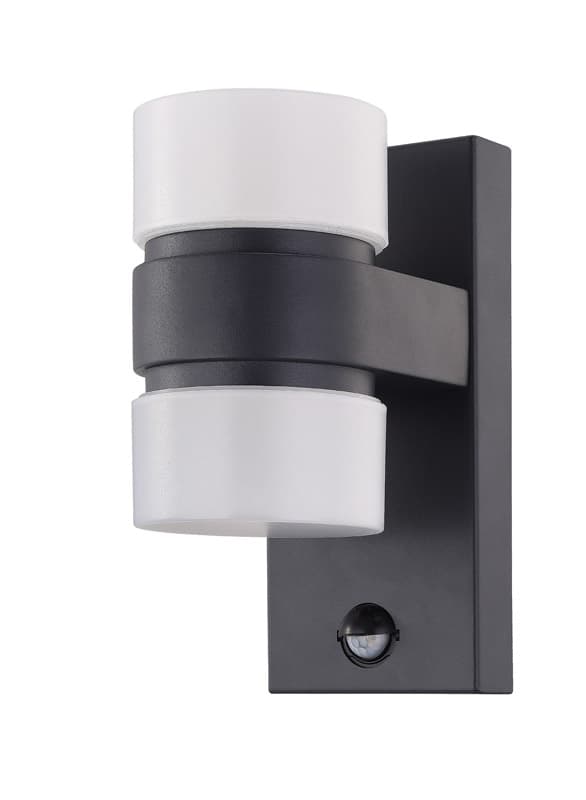 Eglo Светильник LED уличный настенный ATOLLARI с датч. движения, 2х6W (LED), H230, литой алюминий, антрацит/пластик, белый 96276