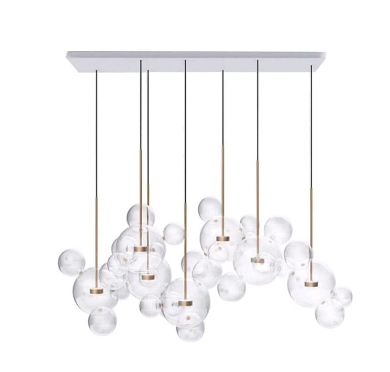 Kink Light 07545-4(7AS),21 Подвес Галла прозрачный w230*65 h200 Led 98W (3000K)