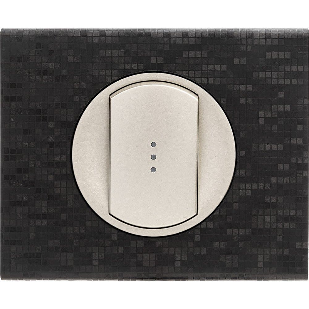 Legrand Celiane2 Кожа блэк пиксел Рамка 1-я (2 мод) 069451 — миниатюра 6