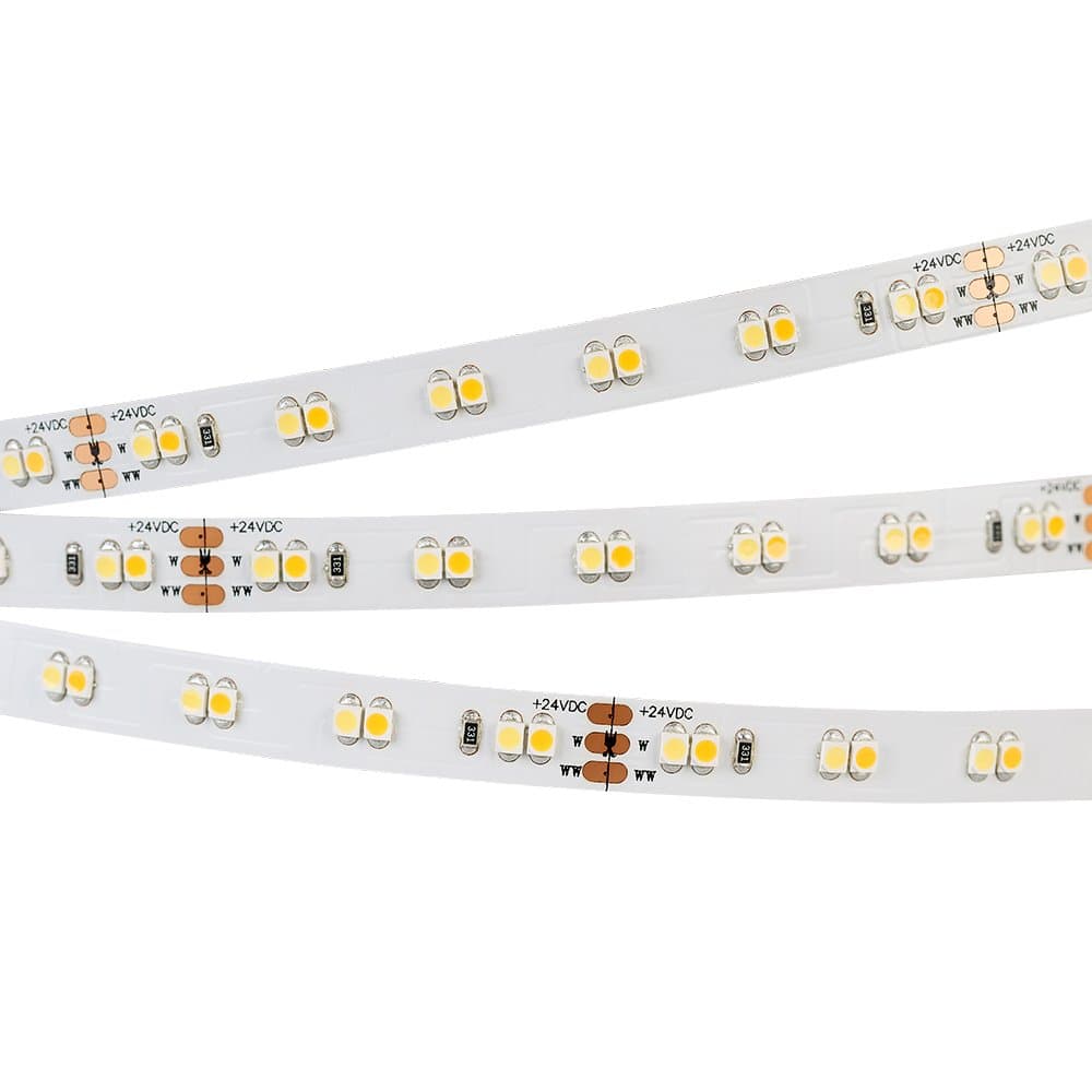 Arlight Светодиодная лента RT-A120-10mm 24V White-MIX (9.6 W/m, IP20, 3528, 5m) (Открытый) 025211(2)